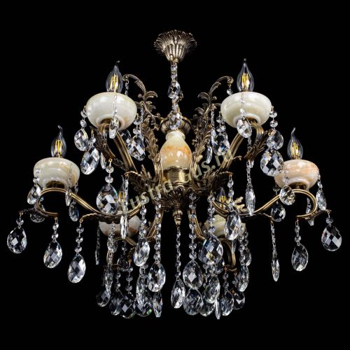 Люстра бронзовая Алфея Оникс №6/2 баден в Кирове Гусь Хрустальный