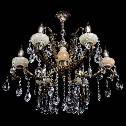 Люстра бронзовая Алфея Оникс №6/2 баден в Кирове Гусь Хрустальный