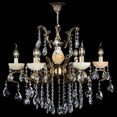 Люстра бронзовая Алфея Оникс №6/2 звездочка в Кирове Гусь Хрустальный