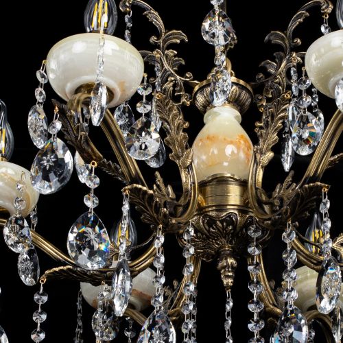 Люстра бронзовая Алфея Оникс №6/2 звездочка в Кирове Гусь Хрустальный