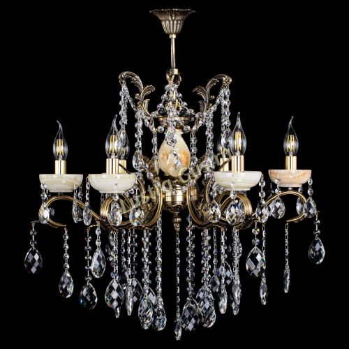 Люстра бронзовая Алфея Оникс №6 баден в Кирове Гусь Хрустальный