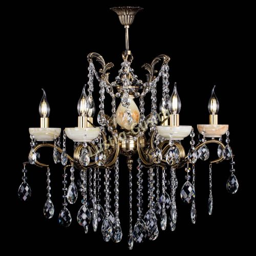 Люстра бронзовая Алфея Оникс №6 баден в Кирове Гусь Хрустальный