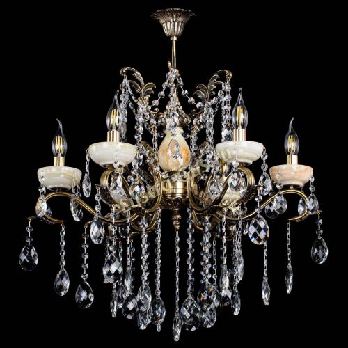 Люстра бронзовая Алфея Оникс №6 баден в Кирове Гусь Хрустальный