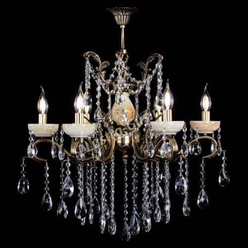 Люстра бронзовая Алфея Оникс №6 шар в Кирове Гусь Хрустальный