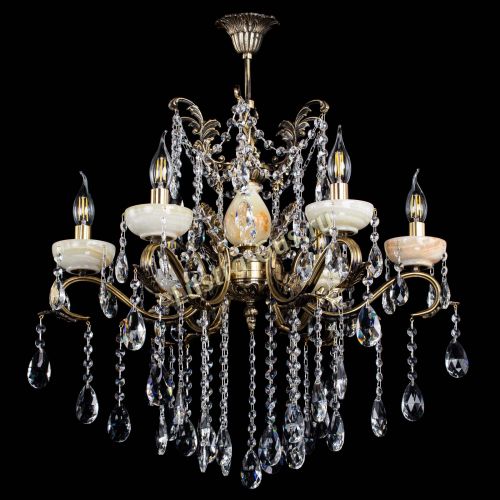 Люстра бронзовая Алфея Оникс №6 шар в Кирове Гусь Хрустальный