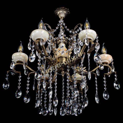 Люстра бронзовая Алфея Оникс №6 шар в Кирове Гусь Хрустальный