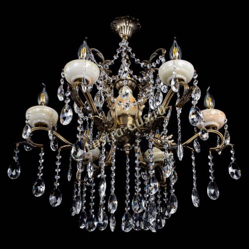 Люстра бронзовая Алфея Оникс №6 журавлик в Кирове Гусь Хрустальный