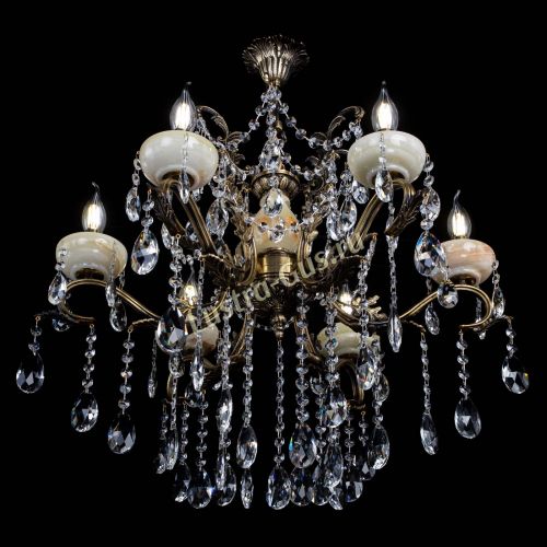 Люстра бронзовая Алфея Оникс №6 журавлик в Кирове Гусь Хрустальный