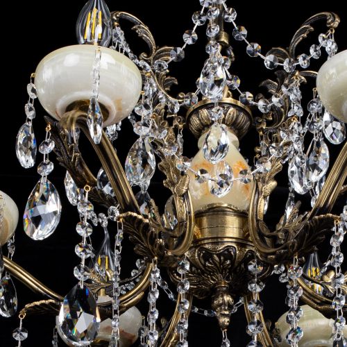 Люстра бронзовая Алфея Оникс №6 журавлик в Кирове Гусь Хрустальный