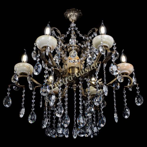 Люстра бронзовая Алфея Оникс №6 звездочка в Кирове Гусь Хрустальный