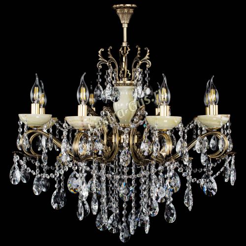 Люстра бронзовая Алфея Оникс №8 звездочка в Кирове Гусь Хрустальный