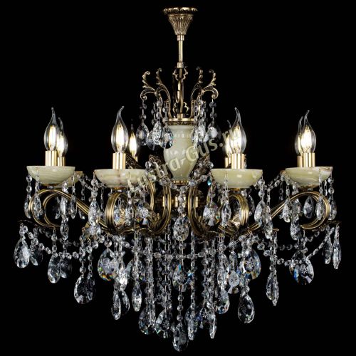 Люстра бронзовая Алфея Оникс №8 звездочка в Кирове Гусь Хрустальный