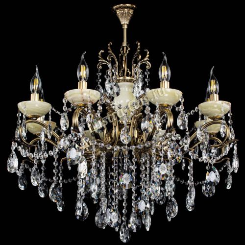 Люстра бронзовая Алфея Оникс №8 звездочка в Кирове Гусь Хрустальный