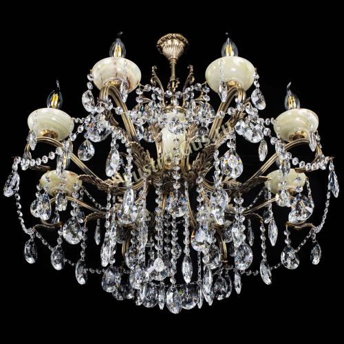 Люстра бронзовая Алфея Оникс №8 звездочка в Кирове Гусь Хрустальный