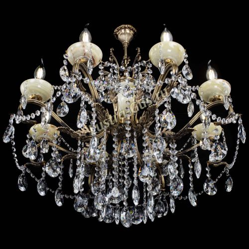 Люстра бронзовая Алфея Оникс №8 звездочка в Кирове Гусь Хрустальный