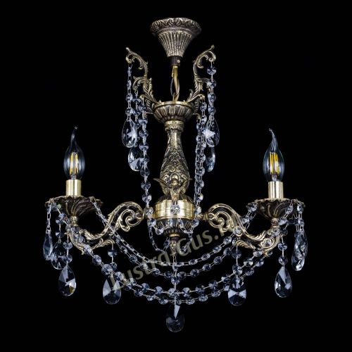 Бронзовая люстра Ариадна №2 Лучик в Кирове Гусь Хрустальный