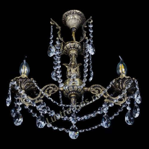 Бронзовая люстра Ариадна №2 Лучик в Кирове Гусь Хрустальный