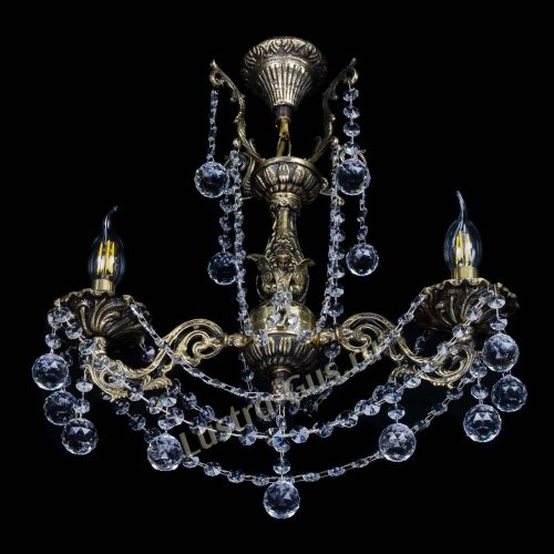 Люстра бронзовая Ариадна №2 Шар в Кирове Гусь Хрустальный