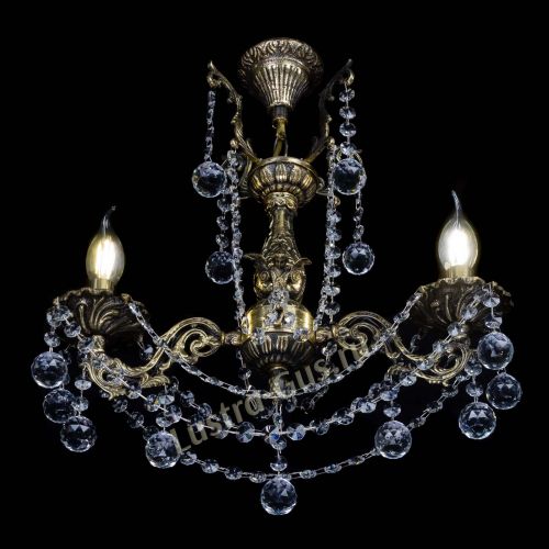 Люстра бронзовая Ариадна №2 Шар в Кирове Гусь Хрустальный