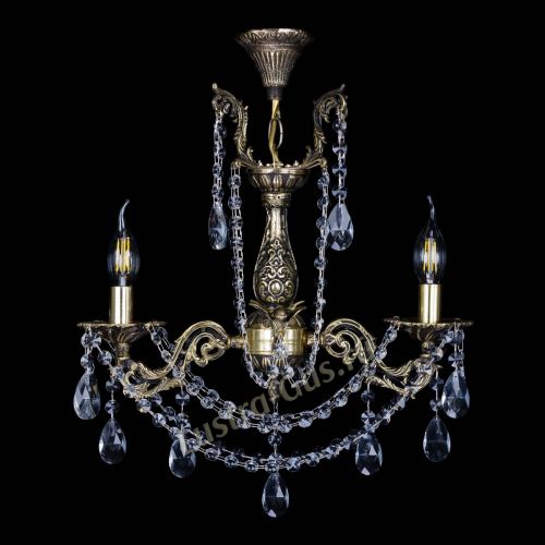 Бронзовая люстра Ариадна №2 Журавлик в Кирове Гусь Хрустальный