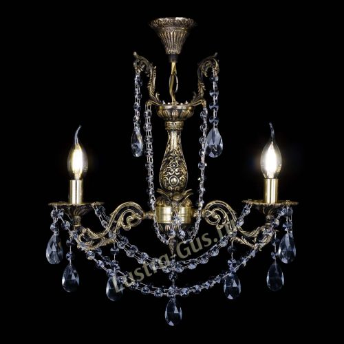 Бронзовая люстра Ариадна №2 Журавлик в Кирове Гусь Хрустальный