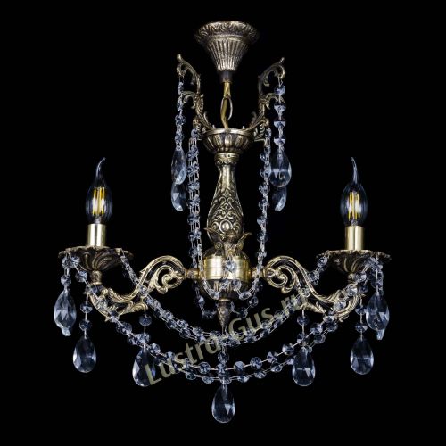 Бронзовая люстра Ариадна №2 Журавлик в Кирове Гусь Хрустальный