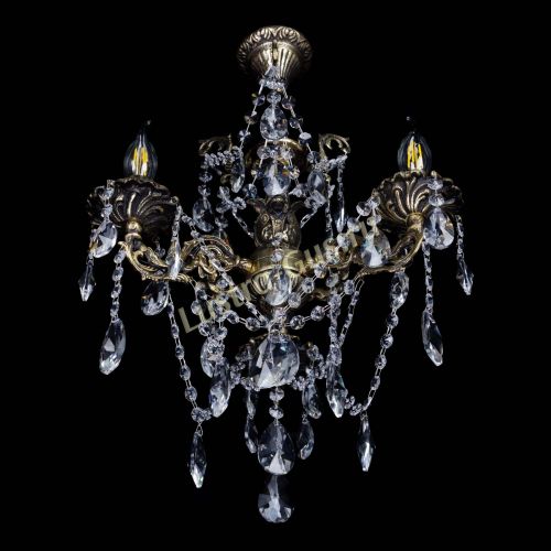 Бронзовая люстра Ариадна №3 Лучик в Кирове Гусь Хрустальный