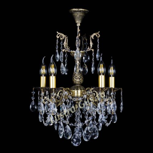 Бронзовая люстра Ариадна №5 Журавлик в Кирове Гусь Хрустальный