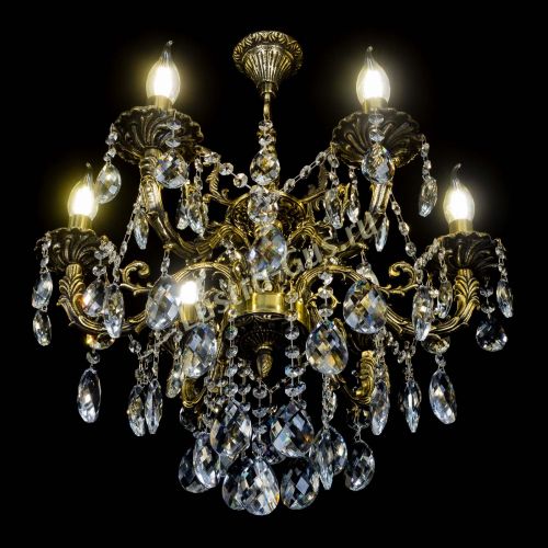 Бронзовая люстра Артемида №6 баден в Кирове Гусь Хрустальный