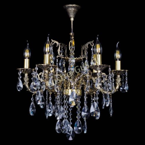 Бронзовая люстра Артемида №6 лучик в Кирове Гусь Хрустальный