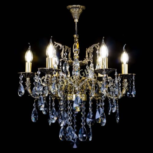 Бронзовая люстра Артемида №6 лучик в Кирове Гусь Хрустальный