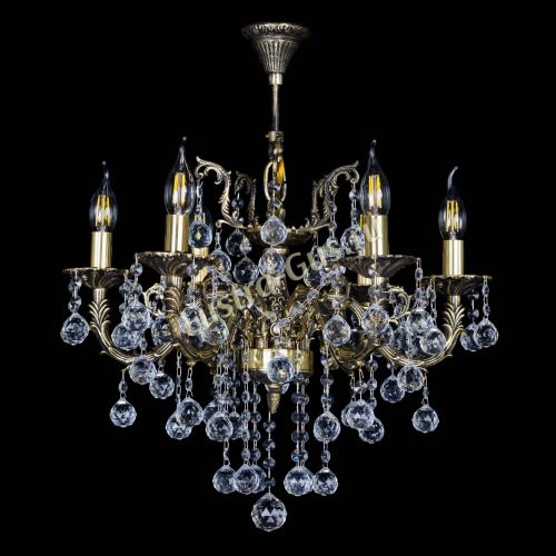 Бронзовая люстра Артемида №6 шар в Кирове Гусь Хрустальный