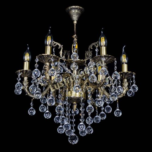 Бронзовая люстра Артемида №6 шар в Кирове Гусь Хрустальный