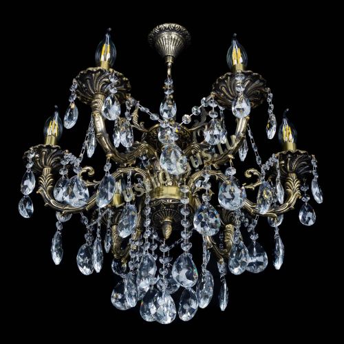 Бронзовая люстра Артемида №6 журавлик в Кирове Гусь Хрустальный