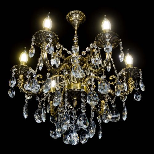 Бронзовая люстра Артемида №6 журавлик в Кирове Гусь Хрустальный