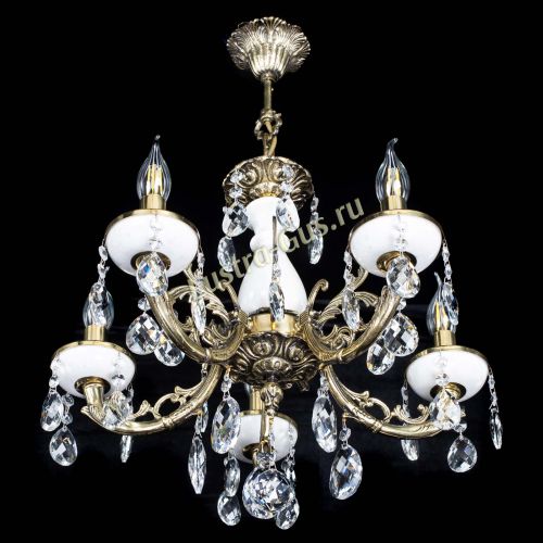 Люстра бронзовая Атланта из мрамора Баден №5/1 в Кирове Гусь Хрустальный