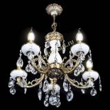 Люстра бронзовая Атланта из мрамора Баден №5/1 в Кирове