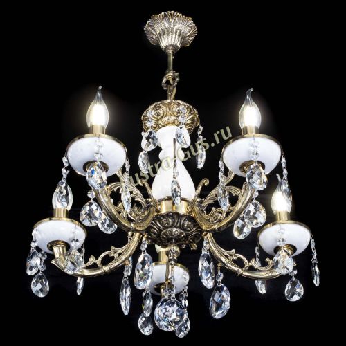 Люстра бронзовая Атланта из мрамора Баден №5/1 в Кирове Гусь Хрустальный