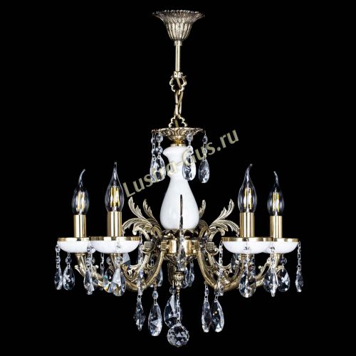 Люстра бронзовая Атланта из мрамора №5/1 Лучик в Кирове Гусь Хрустальный