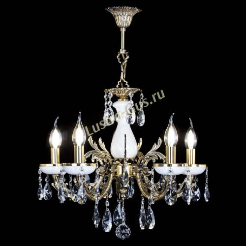 Люстра бронзовая Атланта из мрамора №5/1 Лучик в Кирове Гусь Хрустальный