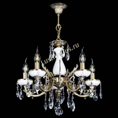 Люстра бронзовая Атланта из мрамора №5/1 Лучик в Кирове Гусь Хрустальный