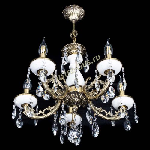 Люстра бронзовая Атланта из мрамора №5/1 Лучик в Кирове Гусь Хрустальный