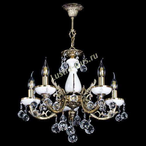 Люстра бронзовая Атланта из мрамора №5/1 Шар в Кирове Гусь Хрустальный