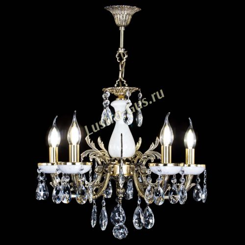 Люстра бронзовая Атланта из мрамора №5/1 Журавлик в Кирове Гусь Хрустальный