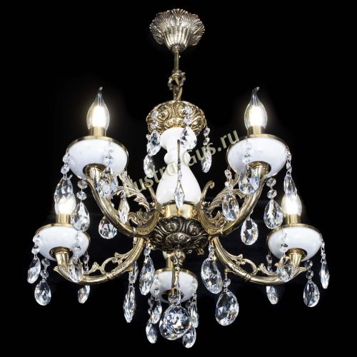 Люстра бронзовая Атланта из мрамора №5/1 Журавлик в Кирове Гусь Хрустальный