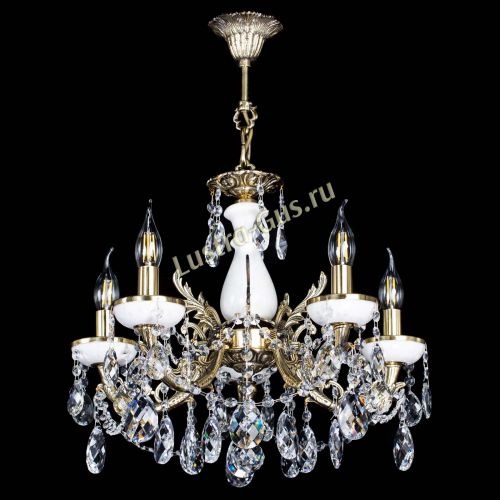 Люстра бронзовая Атланта из мрамора Баден №5/3 в Кирове Гусь Хрустальный