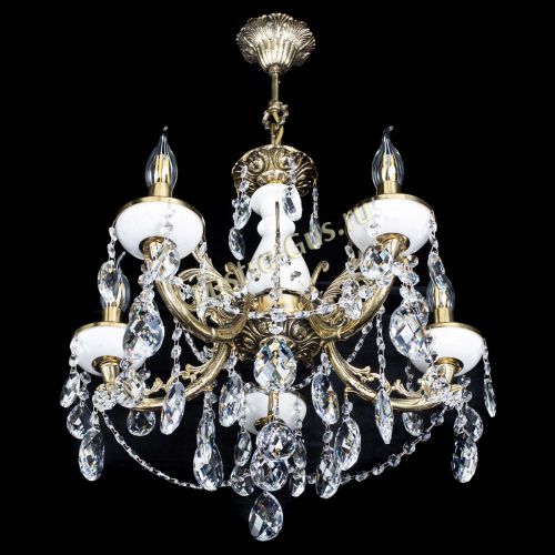 Люстра бронзовая Атланта из мрамора Баден №5/3 в Кирове Гусь Хрустальный