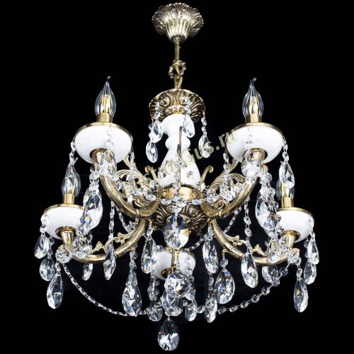 Люстра бронзовая Атланта из мрамора №5/3 Лучик в Кирове Гусь Хрустальный