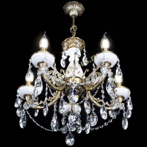 Люстра бронзовая Атланта из мрамора №5/3 Лучик в Кирове Гусь Хрустальный