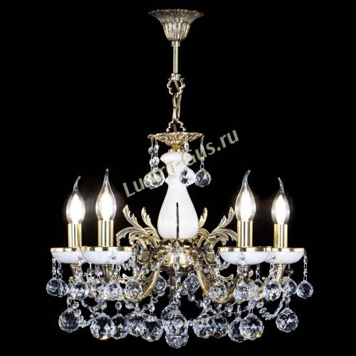 Люстра бронзовая Атланта из мрамора №5/3 Шар в Кирове Гусь Хрустальный